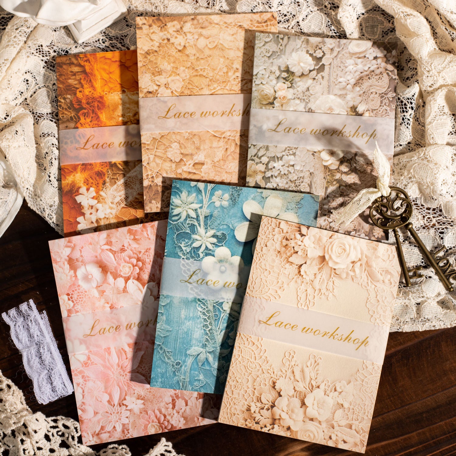 30 Pcs Floral Scrapbook Paper LMGF