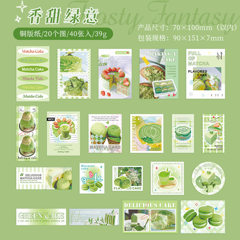 40pcs Cake Stickers TXHM