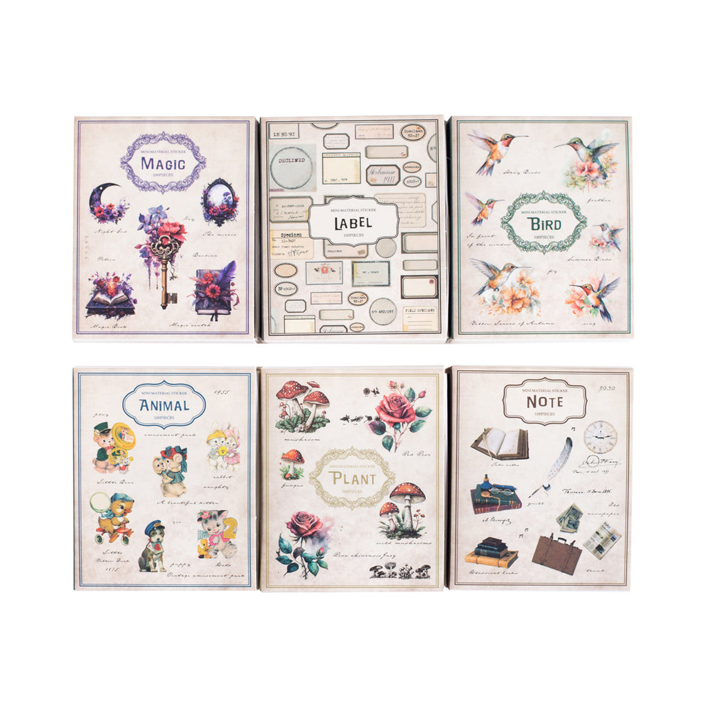 100Pcs Small Washi Stickers MNSZ100