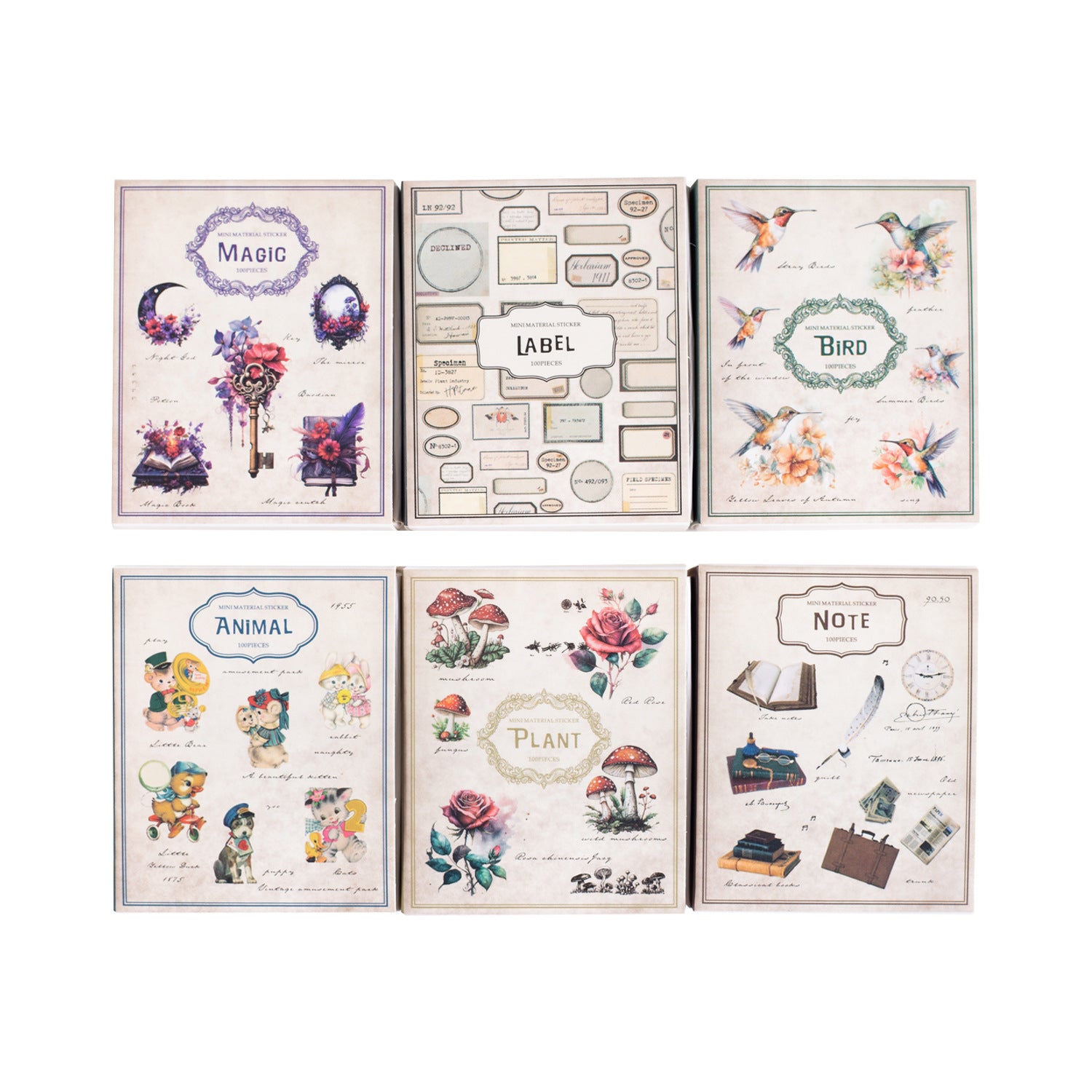 100Pcs Small Washi Stickers MNSZ100