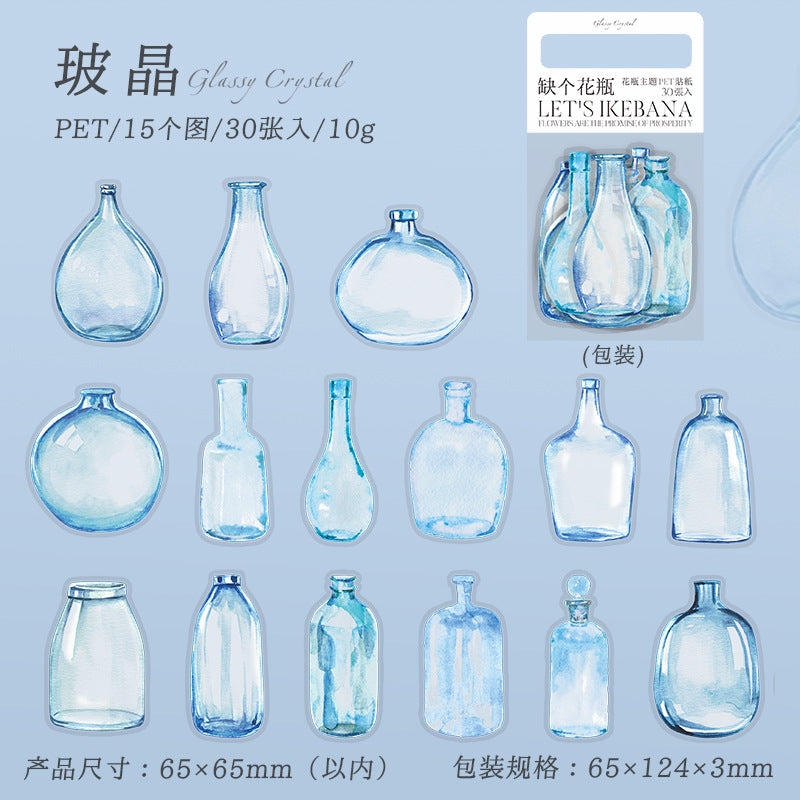 30pcs PET Bottle Stickesr QGHP
