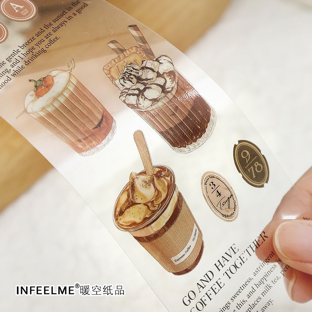 3 sheets Dessert Stickers ZEPD
