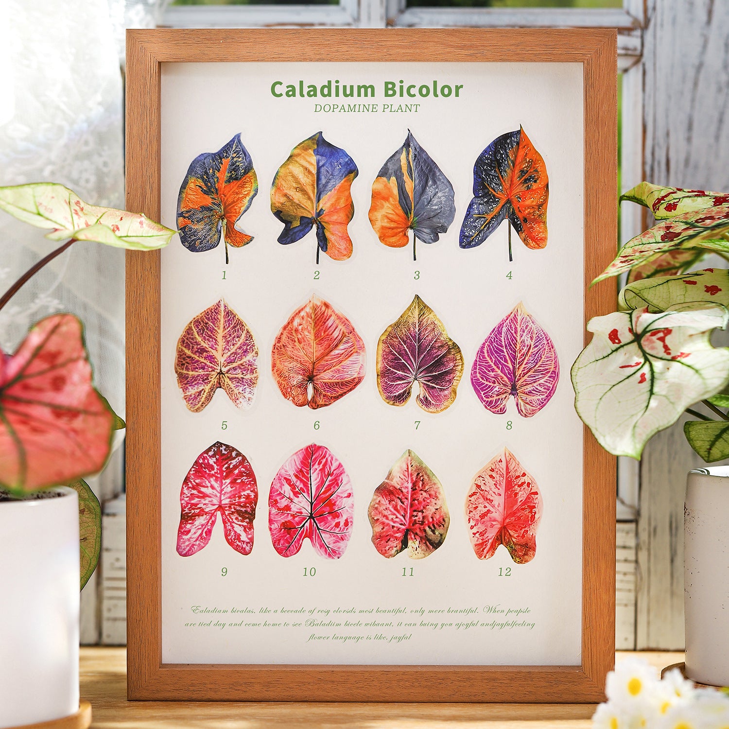30pcs PET Leaf Stickers FZSY