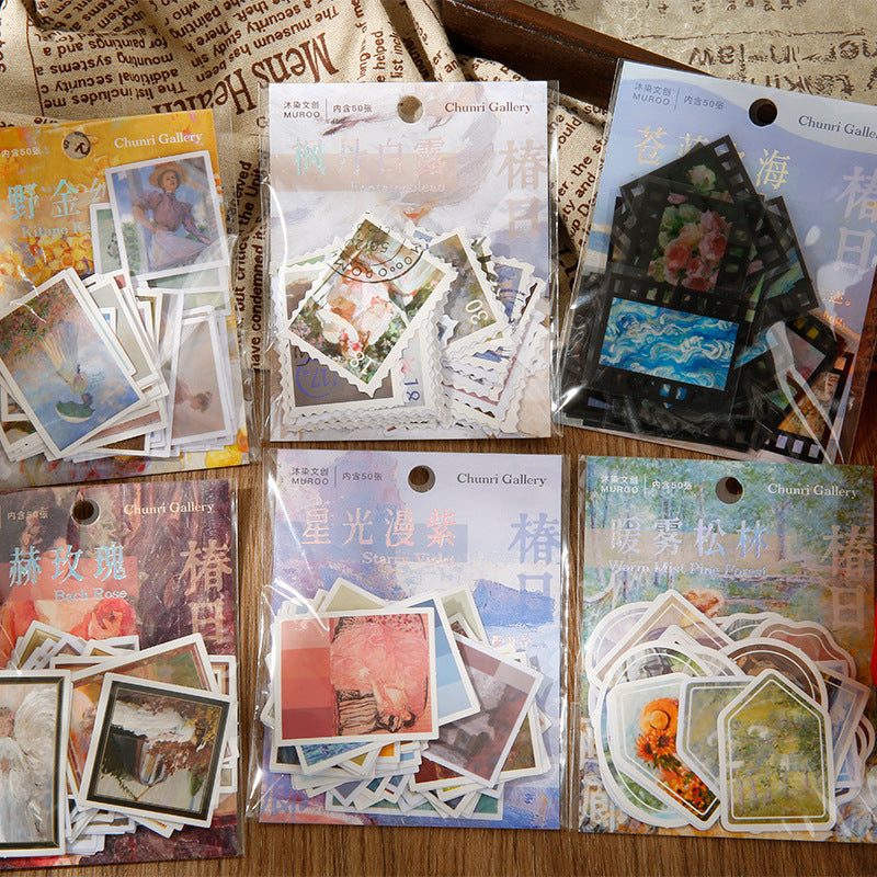 50pcs Scrapbook Stickers CRHL