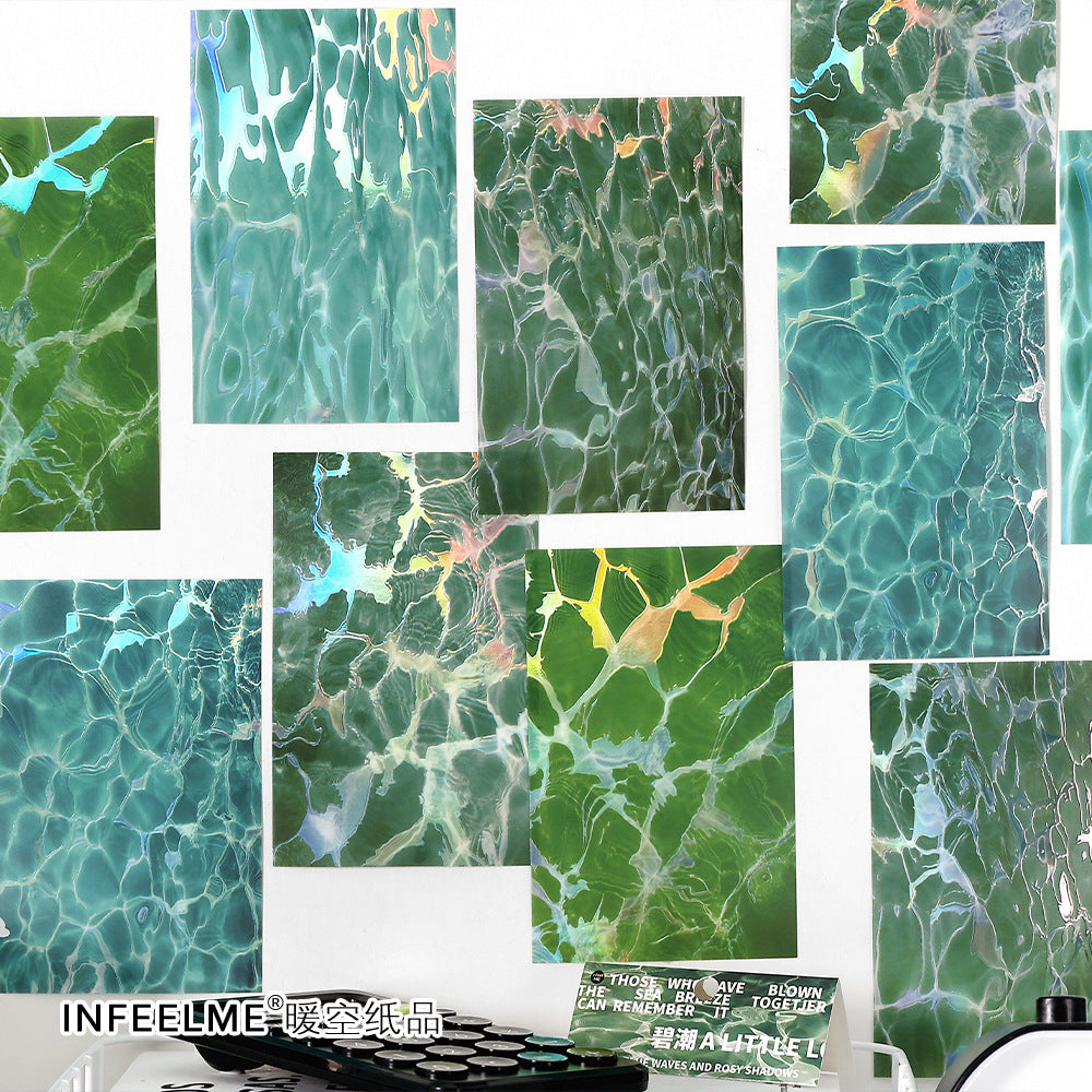 10 Pcs Background Scrapbook Stickers BBXY