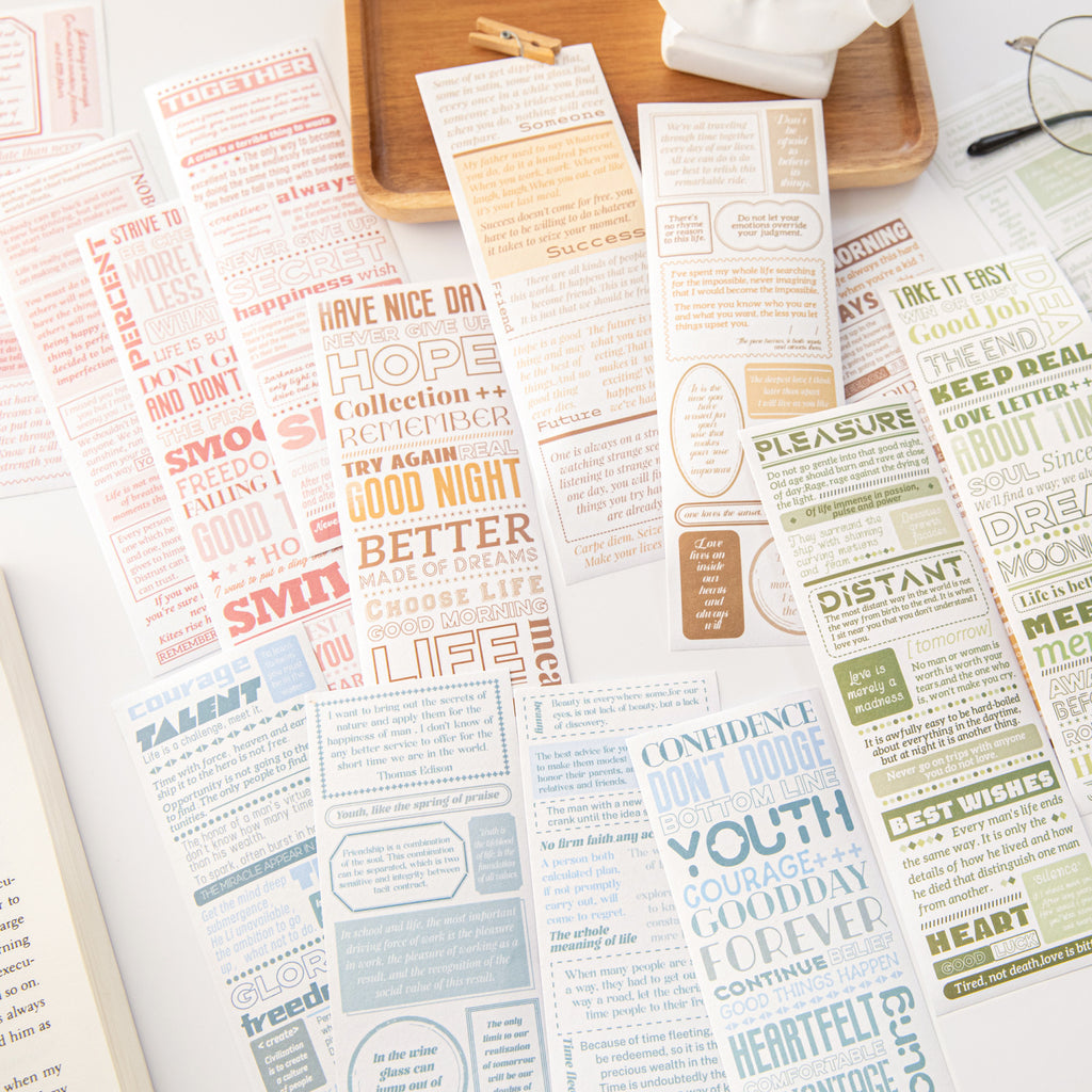4 Pcs Newspaper Stickers XYSY
