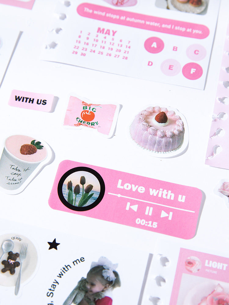 30 Sheets Cute Stickers Book KLMXJ
