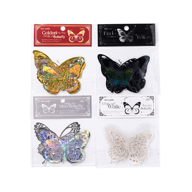 10 Pcs Cutout Butterfly Scrapbook Paper HDFL