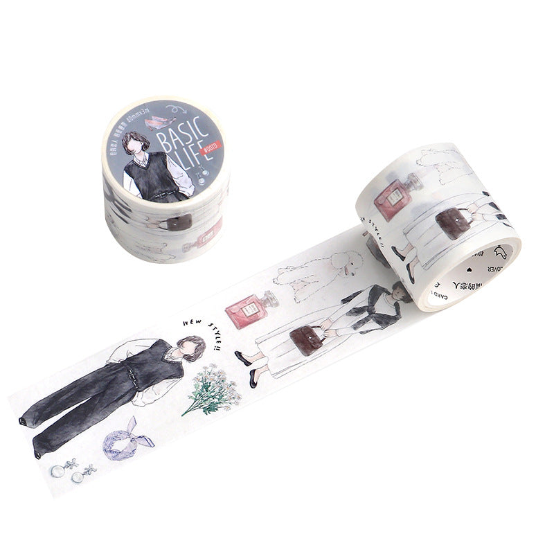 1 Roll Girl Washi Stickers JRCD