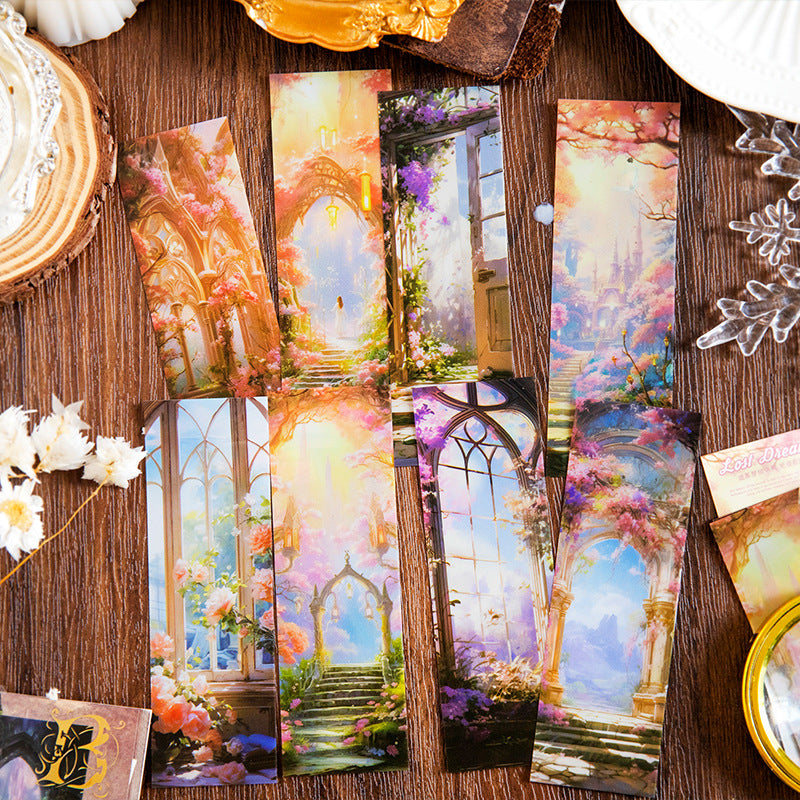8pcs Landscape PET Bookmark YLMJ