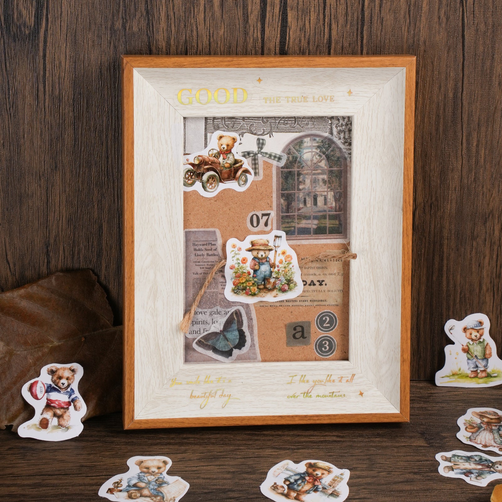 46pcs Boxed Bear Stickers XXSH