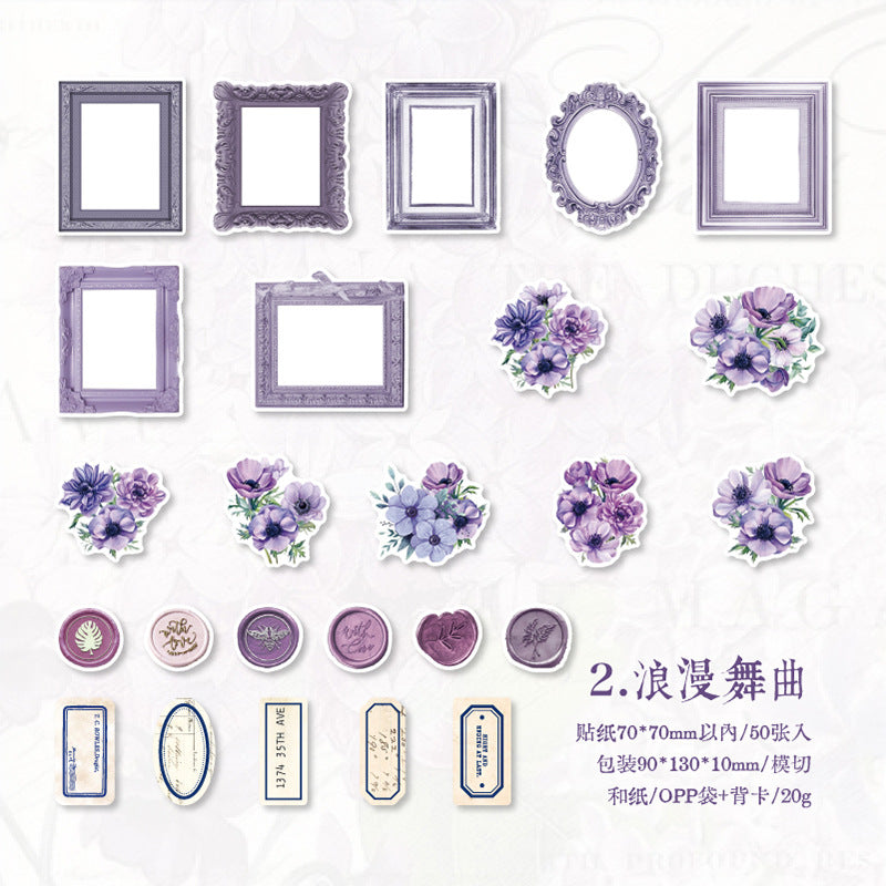 50pcs Vintage Stickers HXSY