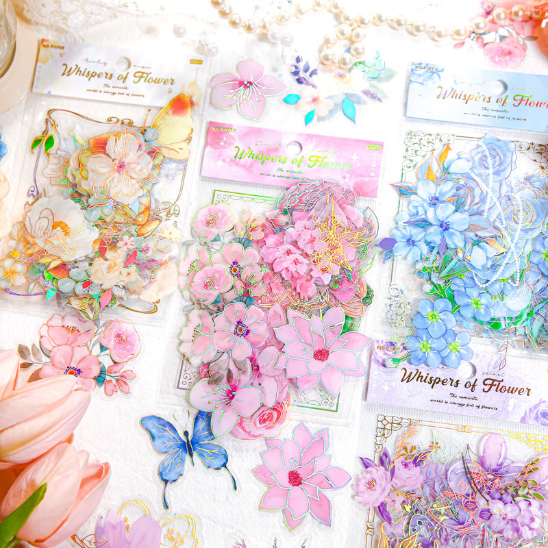 40pcs Flower PET Stickers HZYX