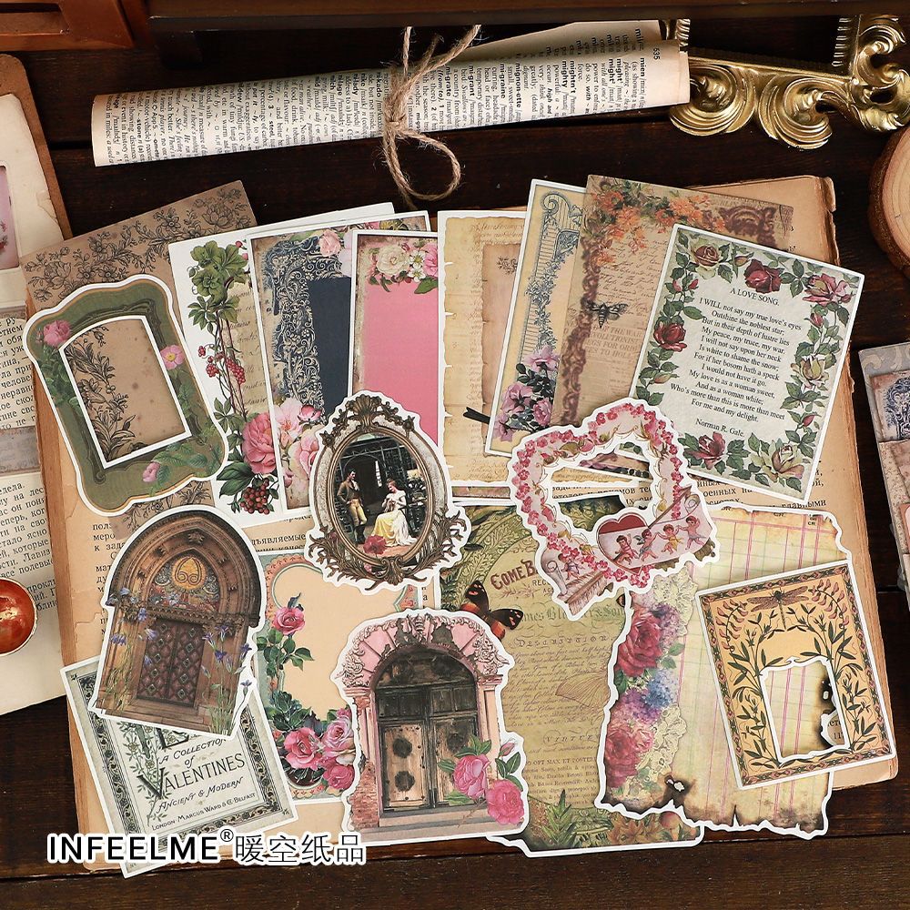 60Pcs Junk Journal Supplies Kit JYL