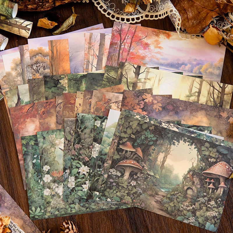 32pcs Vintage Scrapbook Paper SLTH