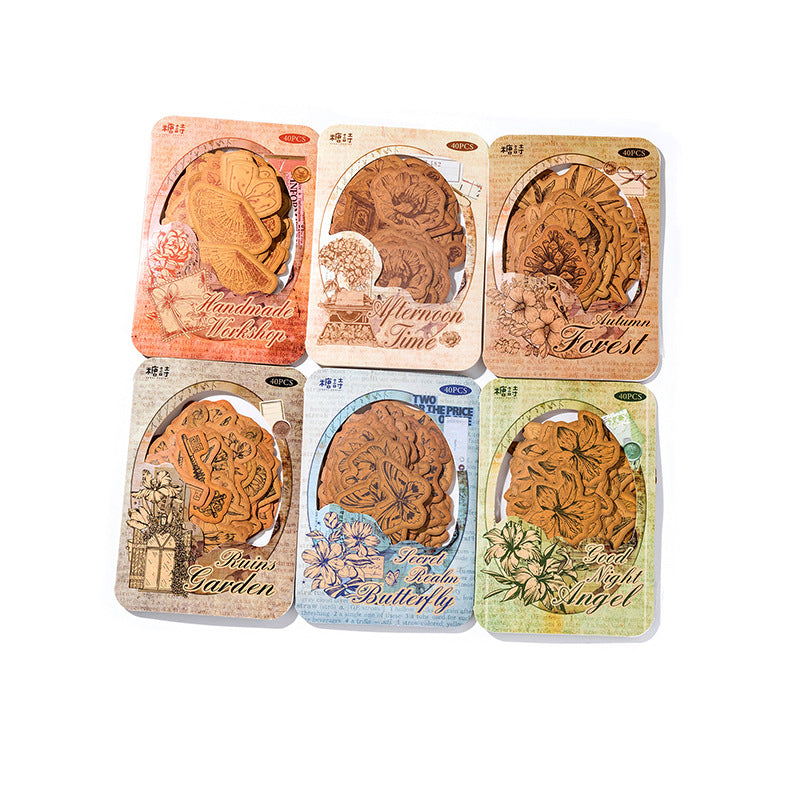 40pcs Vintage Journaling Stickers SGLZ