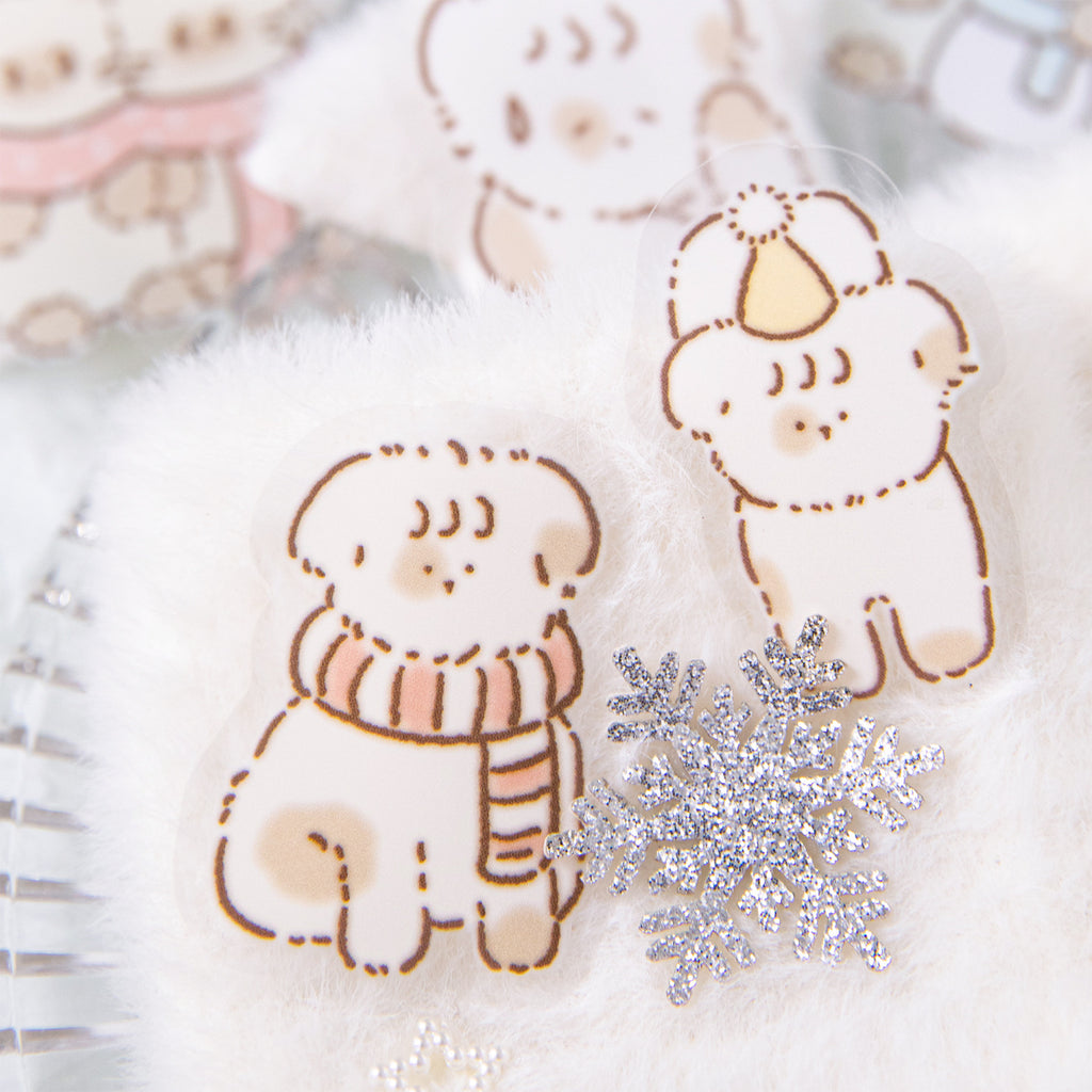 30 Pcs Cute Animal PET Stickers SYYNT