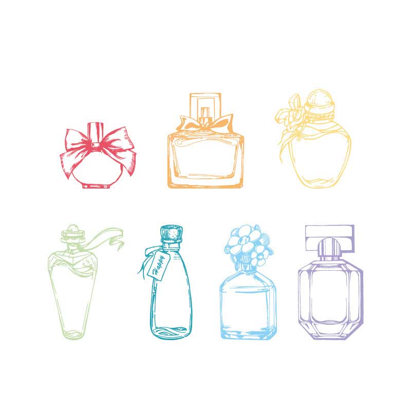 Rainbow Color Bottle Stickers