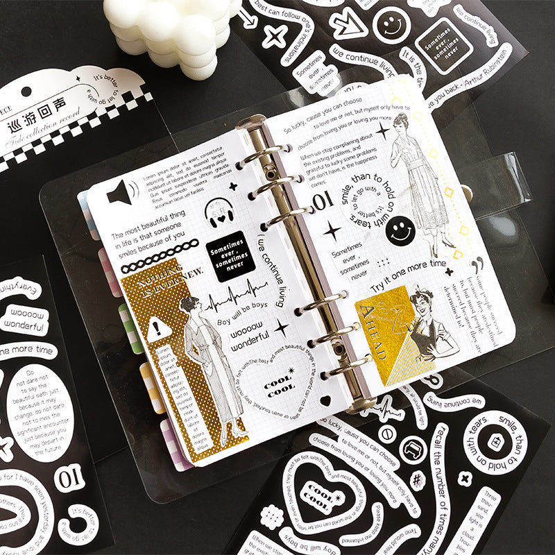 3pcs Words Decor Stickers CXCC