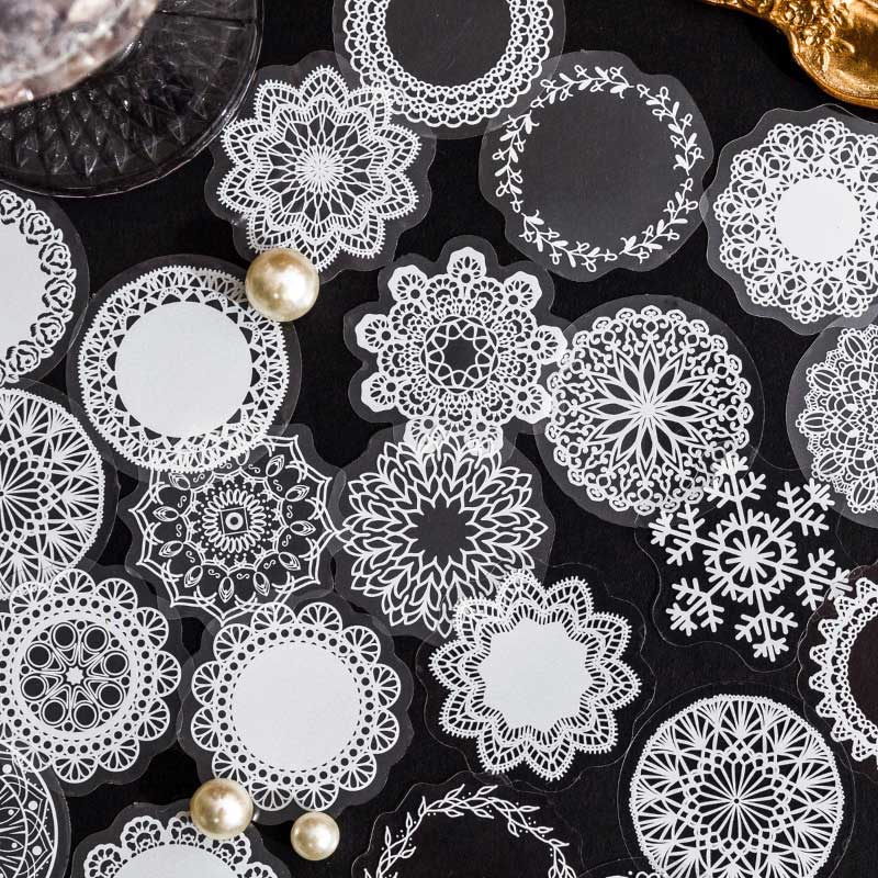 Lianla Lace PET Stickers