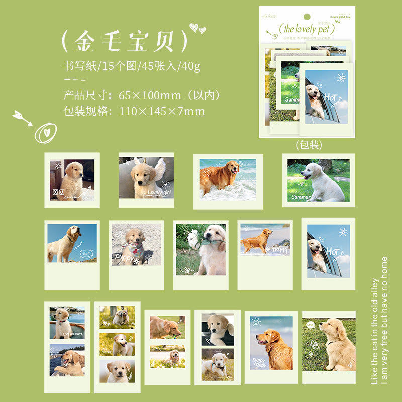 45 Pcs Dog Theme Stickres XDAC