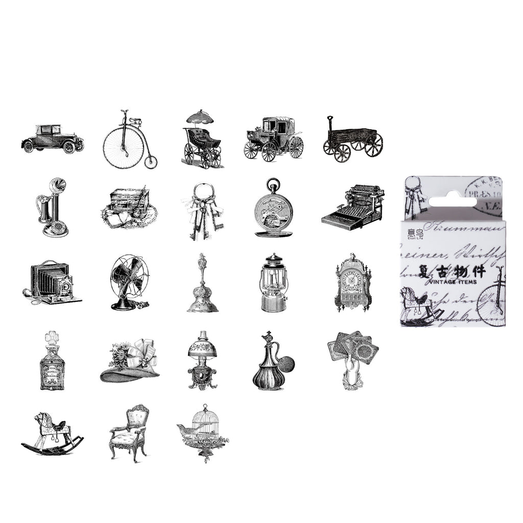 46pcs Old Time Stickers FGWJ