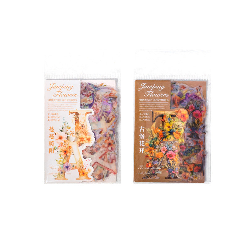 80Pcs PET Letter Stickers TYHH