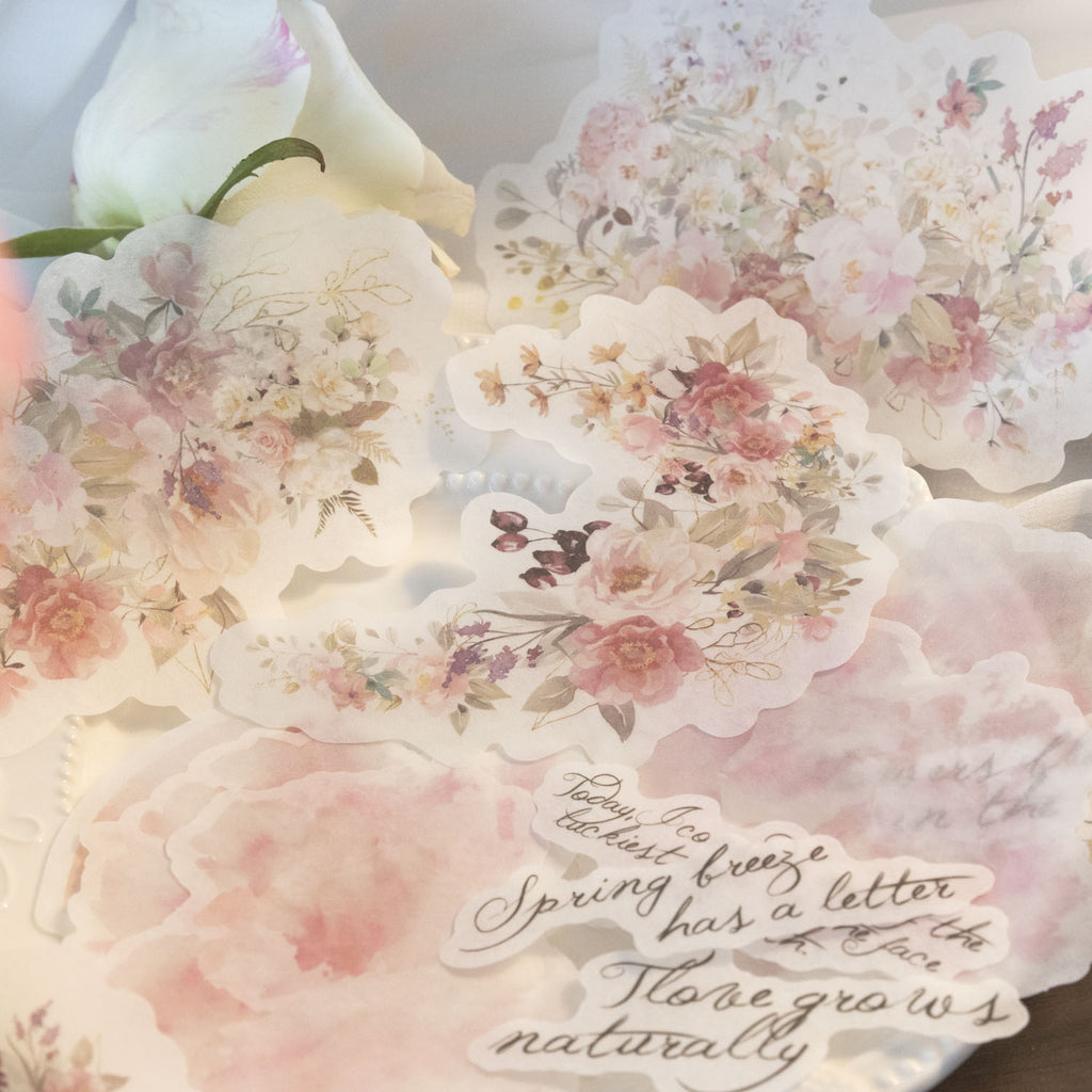 15 Pcs Flower Washi Stickers CSMM