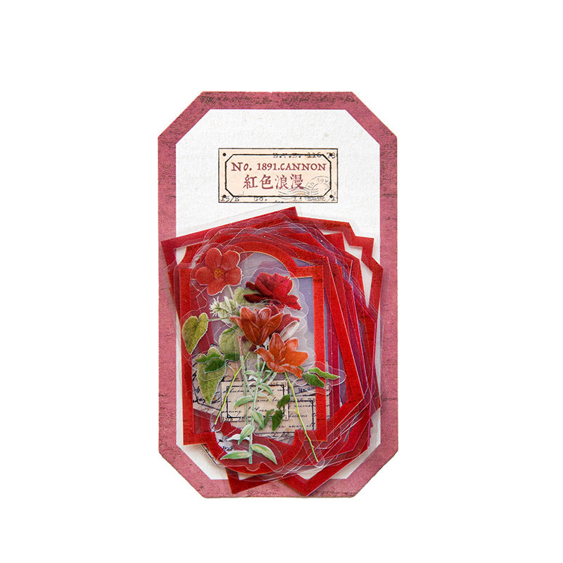 30 Pcs Junk Journal PET Stickers YJHK