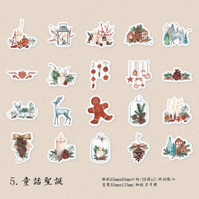 40pcs Scrapbook Stickers SYCY