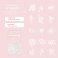 10pcs White Ink PET Stickers MGMY