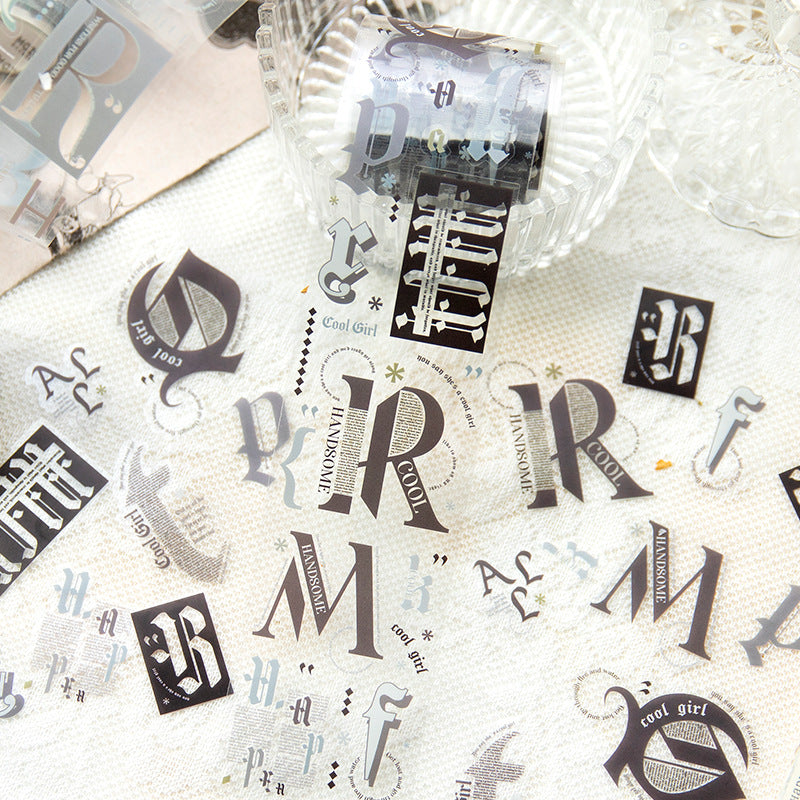 1 Rolls Words PET Tape WZDB