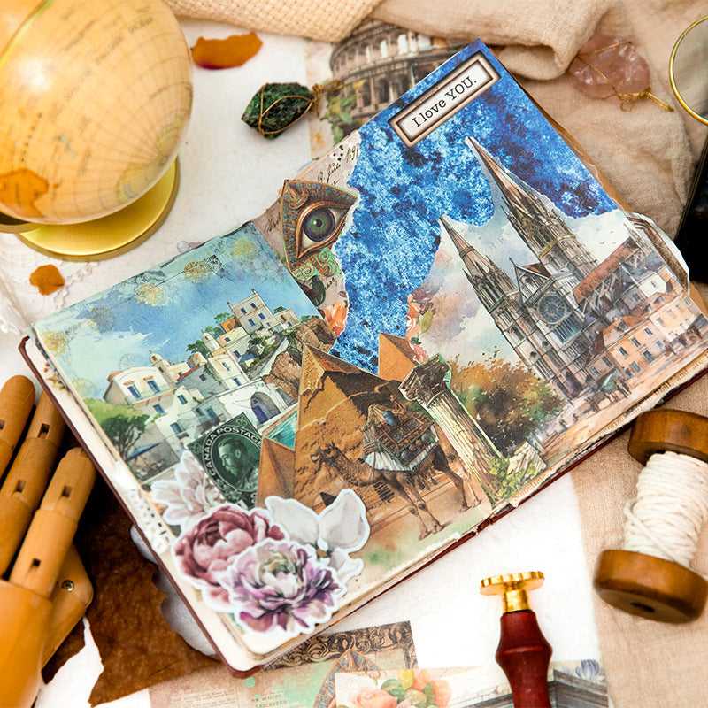 30PCS Vintage Scrapbook Paper TZWF