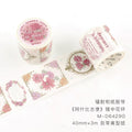 1 Roll Vintage Washi Stickers ASBG