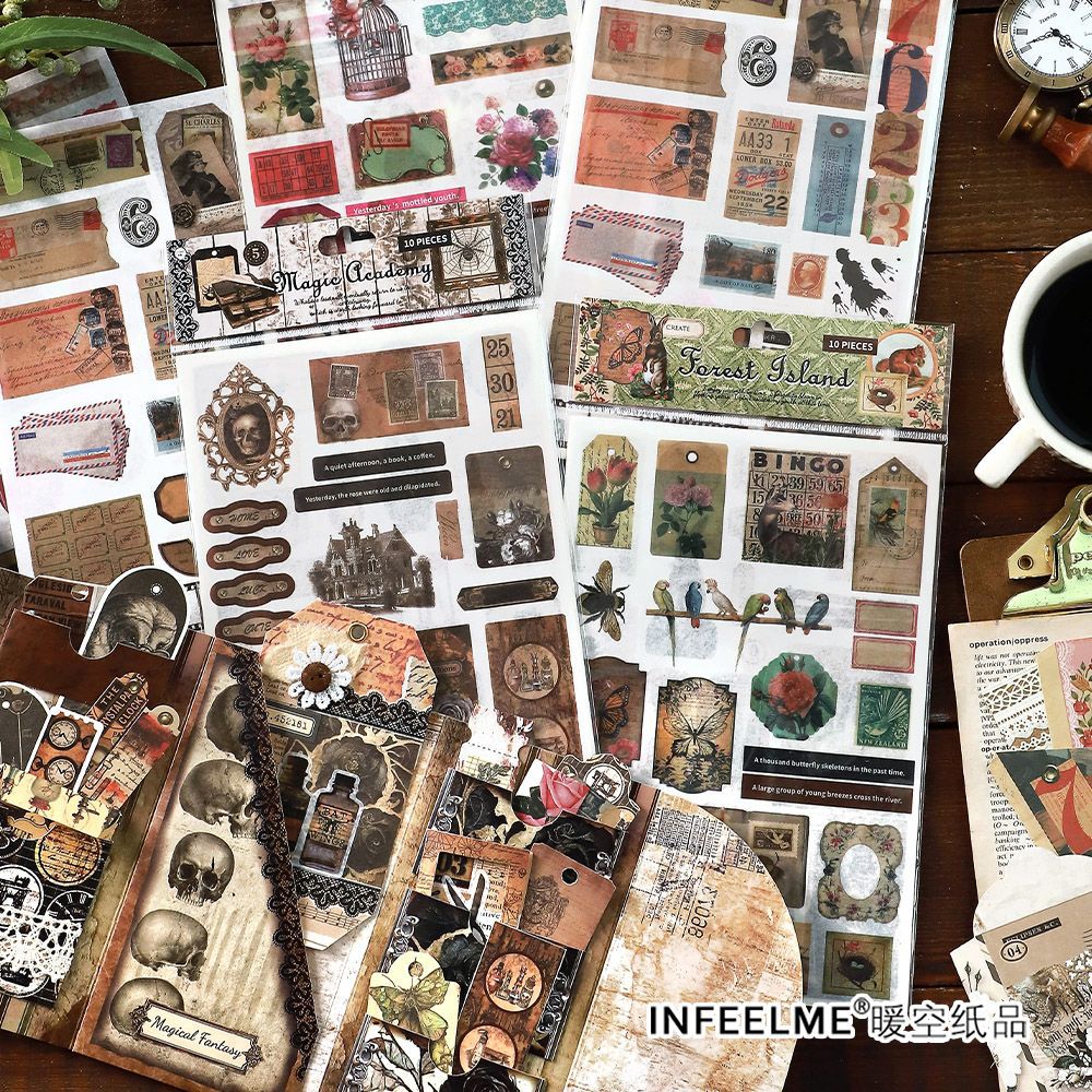 10 Pcs Scrapbook Supplies Kit FGSC