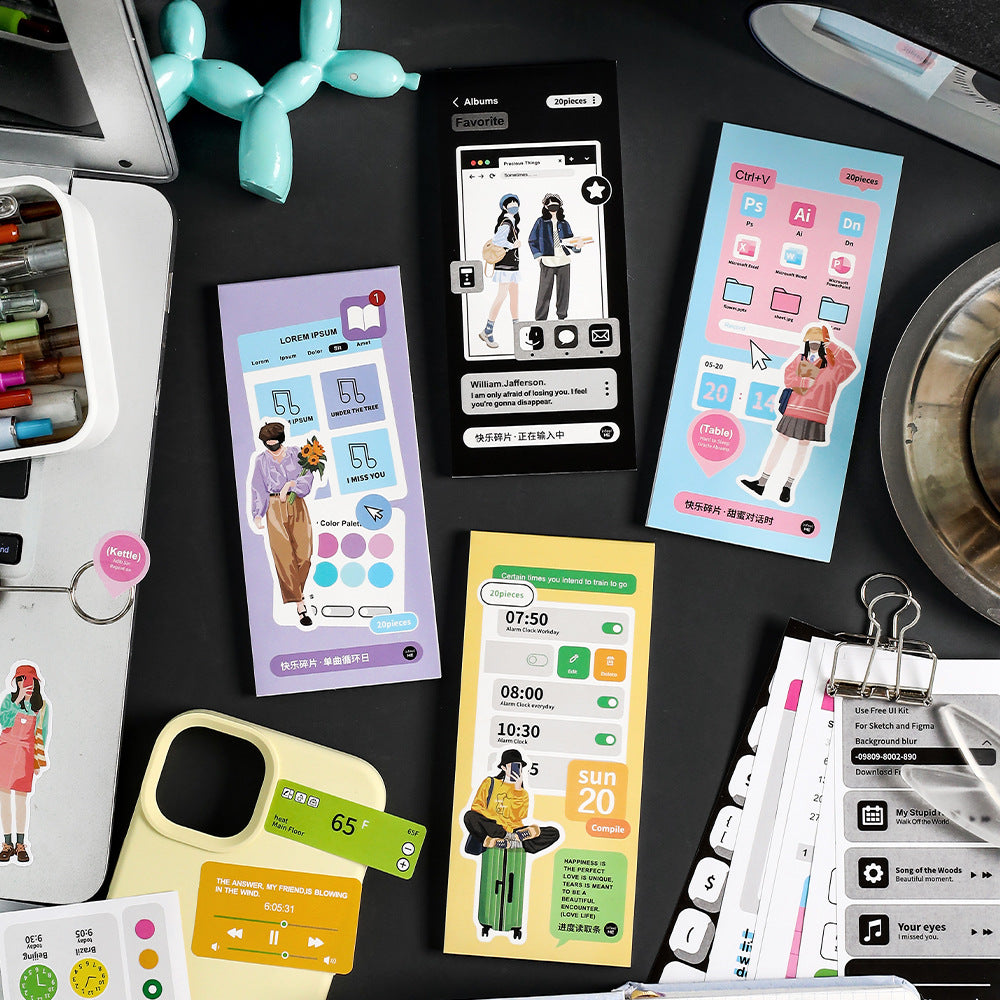 20pcs Scrapbook Stickers KLSP