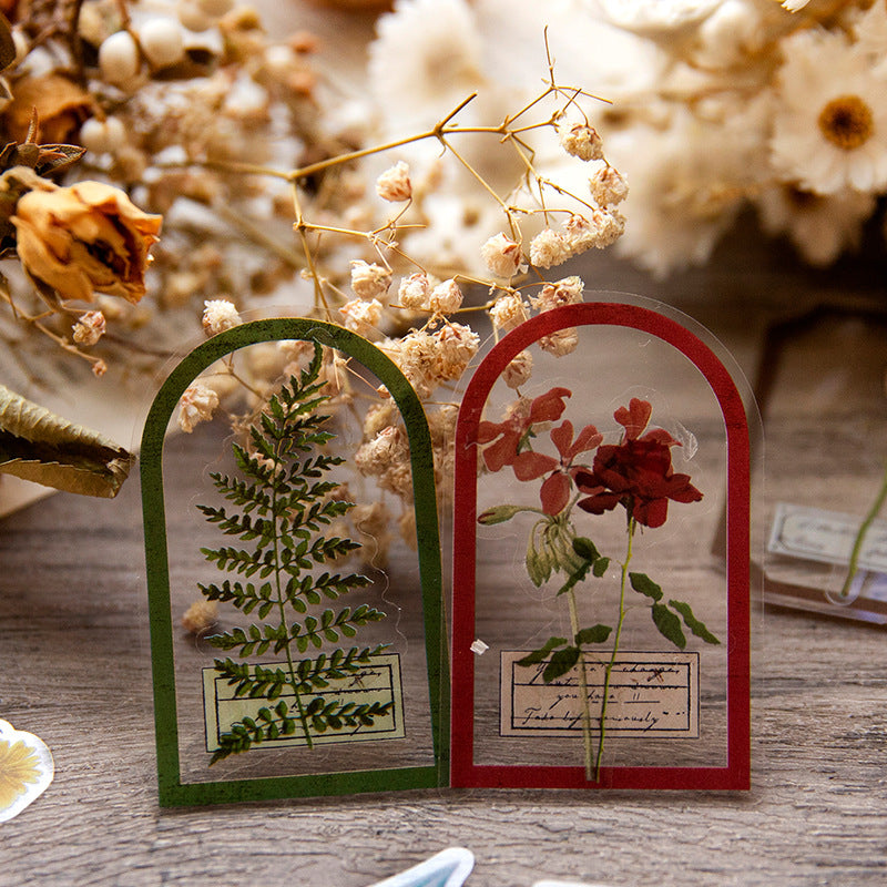 30 Pcs Junk Journal PET Stickers YJHK