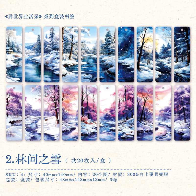 30Pcs Cardstock Bookmark YSJSH