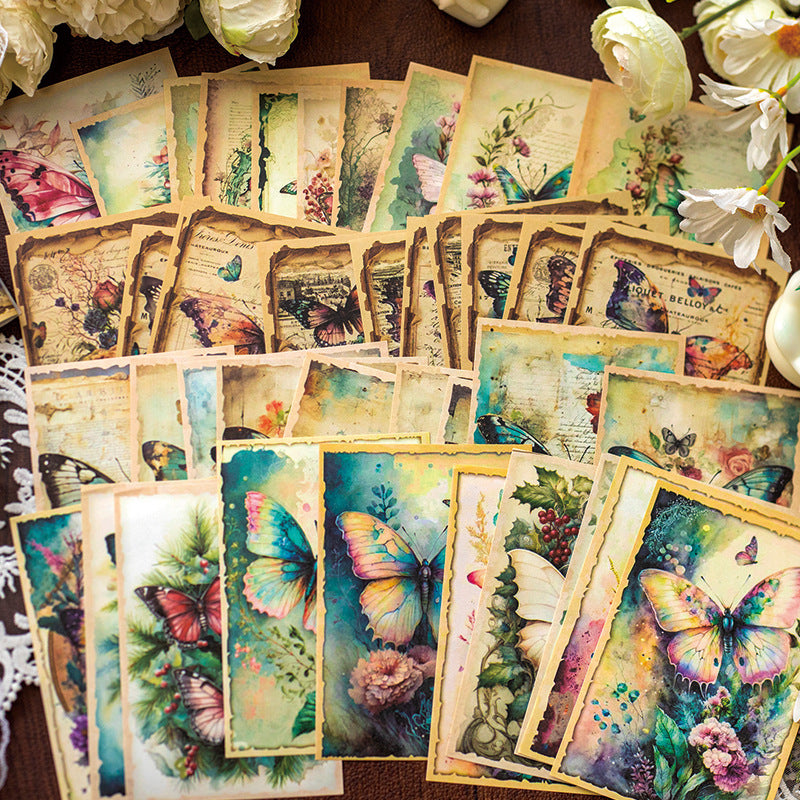 30Pcs Butterfly Theme Scrapbook Paper HDXY