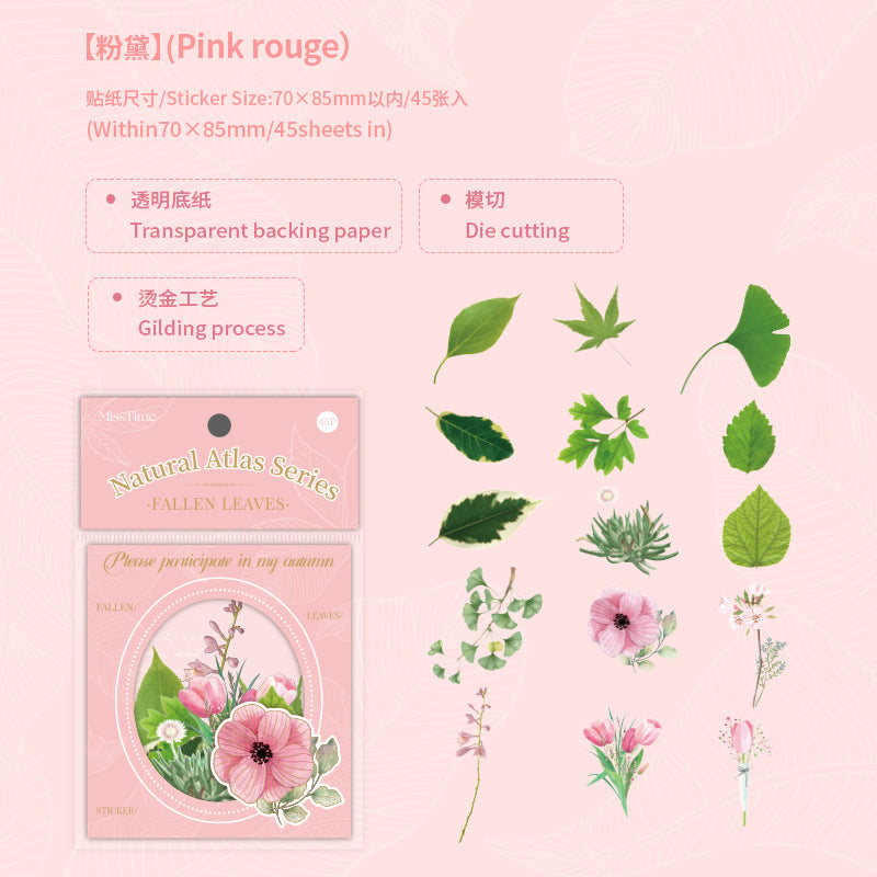 45pcs Scrapbook Stickers FDXL