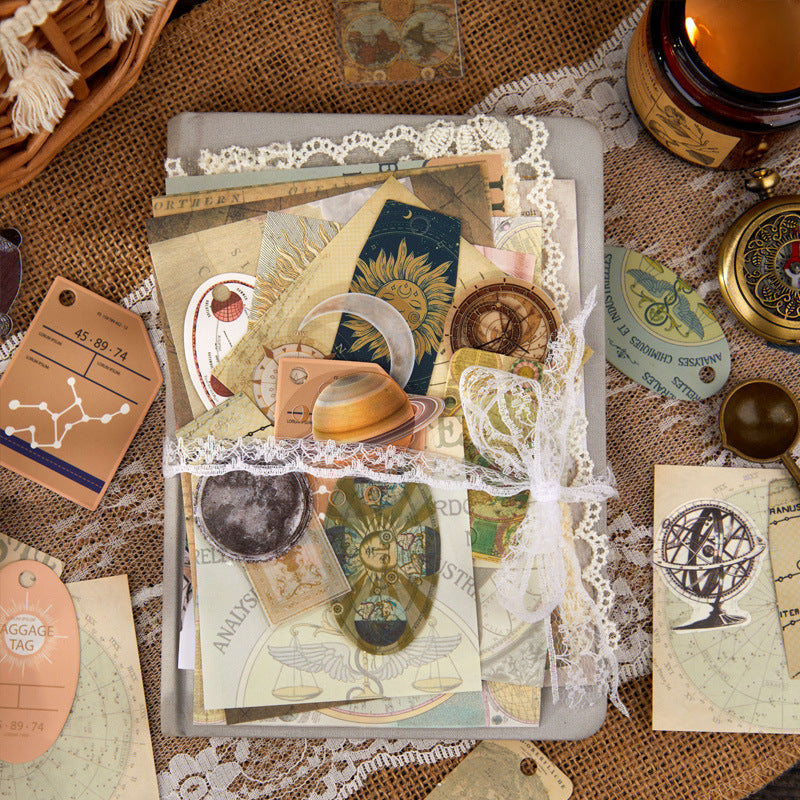 90pcs Vintage Scrapbook Supplies Kit FGXS