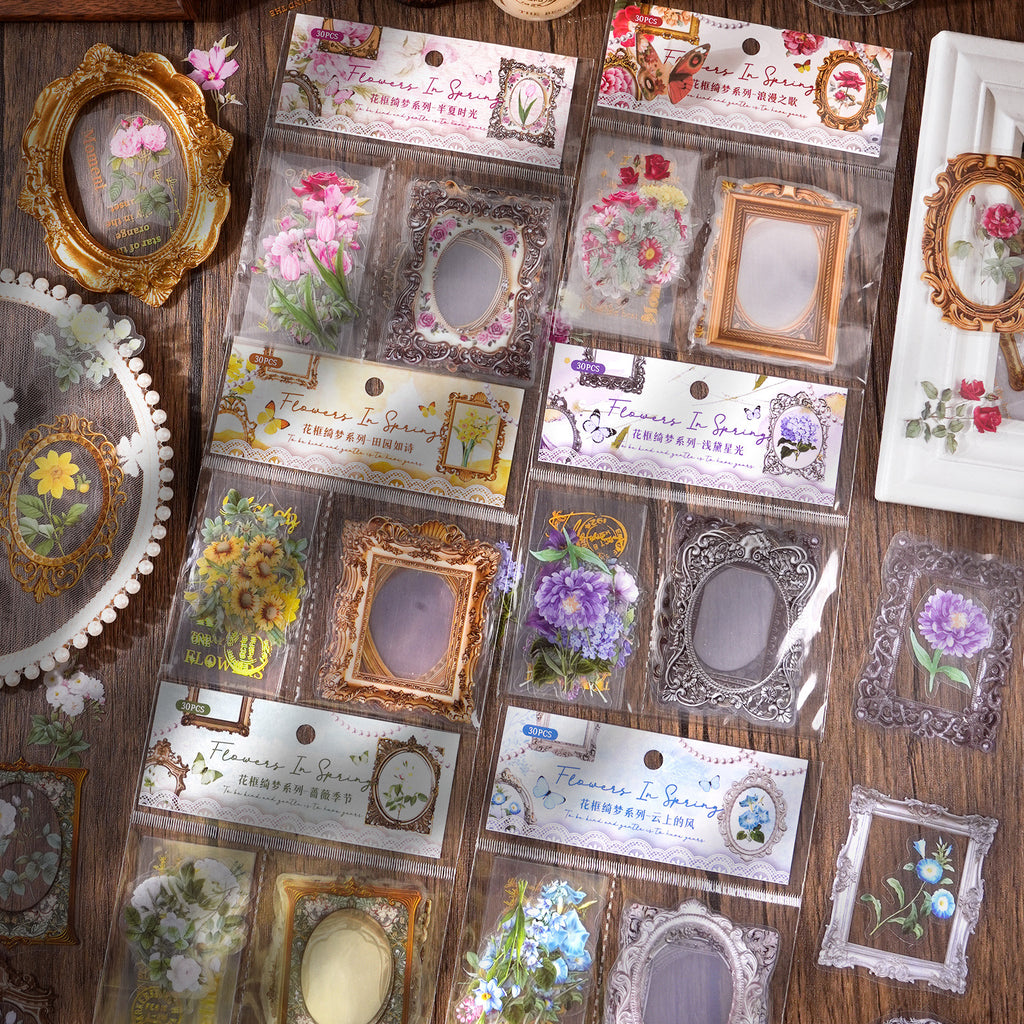 30PCS Frame Stickers HKQM