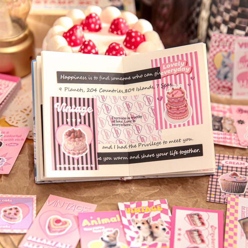 50PCS Dessert Stickers Book NNFM