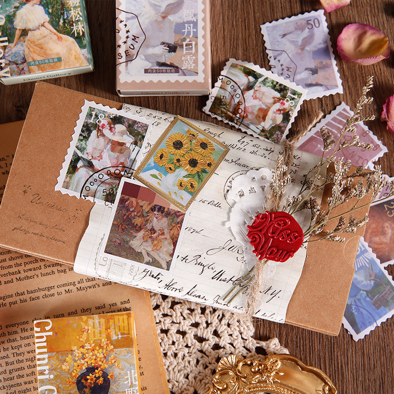50pcs Scrapbook Stickers CRHL