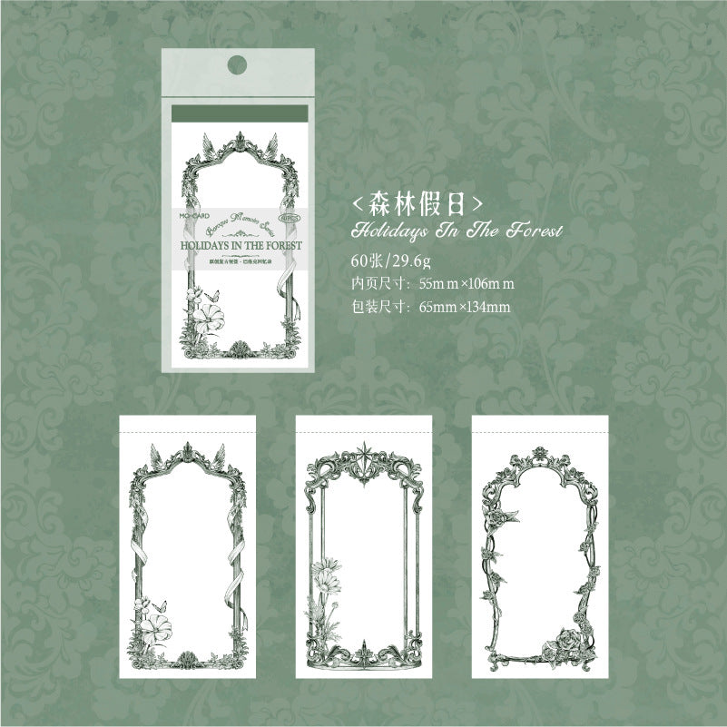 60 sheets Vintage Notepad BLKHYL