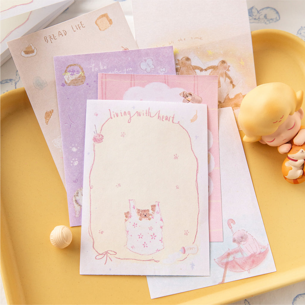 80 Pcs Cat Theme Notepad BNMYXM