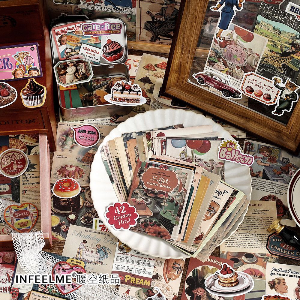 40Pcs Junk Journal Supplies Kit SYNH