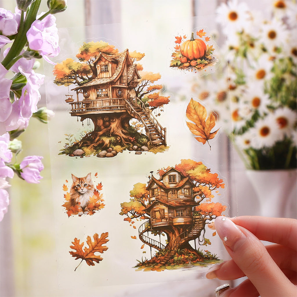 20 Pcs Garden Scrapbook Stickers Book WDMMHY
