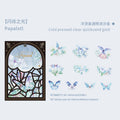 10pcs Flower and Butterfly PET Stickers SSZG