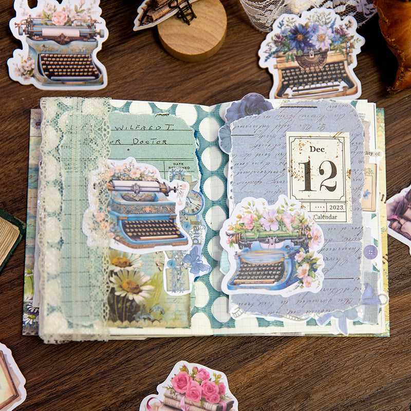 30Pcs Vinage Scrapbook Paper SXMMSG